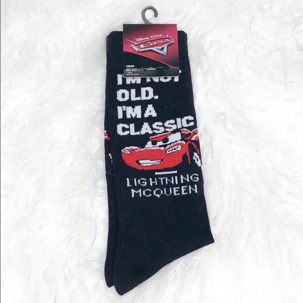 Disney lightening McQueen socks